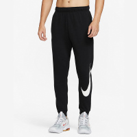 Nike Dri-FIT Logo印花束脚速干针织运动裤 男款 黑色 FQ6996-010