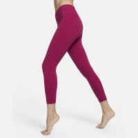 Nike Zenvy 放空系列 纯色 紧身运动长裤 女款 贵族红 DQ6016-620