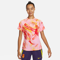 Nike Dri-FIT 中国队 扎染速干训练短袖 女款 上升粉 DR5048-629