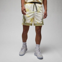 耐克Jordan 纯色品牌Logo高腰系绳短裤 男款 白黄色 DZ0563-110