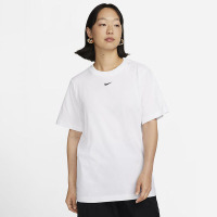 Nike Sportswear 纯色Logo徽标圆领宽松短袖T恤 女款 白色 FD4150-100