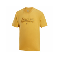 Nike 洛杉矶湖人队 品牌Logo字母队标短袖T恤 男款 麦金 FJ0572-725