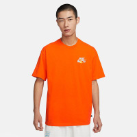 Nike SB 后背图案印花滑板短袖T恤 男款 安全橙 FJ1136-803