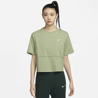 Nike 品牌Logo印花运动透气休闲短袖T恤 女款 绿色 FQ7009-386