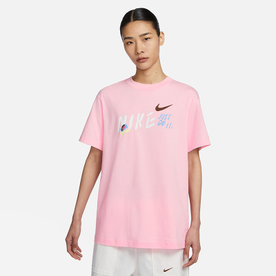 Nike耐克女装短袖2023夏季新款运动服宽松圆领半袖T恤FJ7714-690