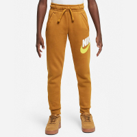 Nike 童装 Logo刺绣加绒束脚运动裤 男童 沙漠黄褐 CJ7863-754