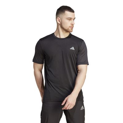 Adidas 阿迪达斯运动训练休闲圆领短袖T恤 男款 黑色 IM4194
