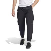 adidas 阿迪达斯纯色Logo标识健身运动长裤 男款 黑色IT6720