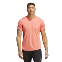 adidas 后背反光条纹运动短袖T恤 男款 融合珊瑚粉 IB8943
