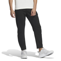 adidas 阿迪达斯 纯色Logo标识针织运动裤 男款 黑色 IZ1586