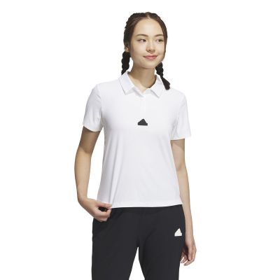 adidas Sportswear 纯色徽标Logo凉感运动短袖 女款 白色 IW4848