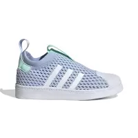 adidas 阿迪达斯 360 2.0 防滑耐磨 低帮 儿童板鞋 中童 蓝白 FZ5604