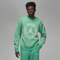 耐克Jordan x Union 联名款 Logo印花圆领套头毛衣 亚版 男款 湖水绿 DV7356-348