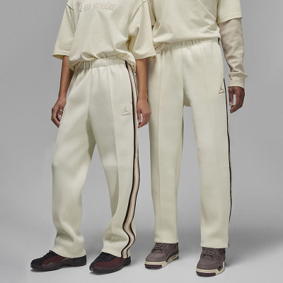 耐克Jordan 联名款 SS23 纯色两侧条纹长裤 亚版 男女同款 椰奶色 DV7464-113