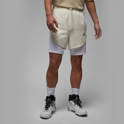 耐克Jordan 纯色高腰短裤 男款 白色 DZ0574-110