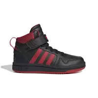 adidas neo Postmove Mid 潮流休闲 防滑耐磨 中帮 板鞋 儿童 黑红 IE4245