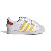 [TD婴童]adidas originals Superstar Cf I 舒适耐磨板鞋 白黄 GV8881