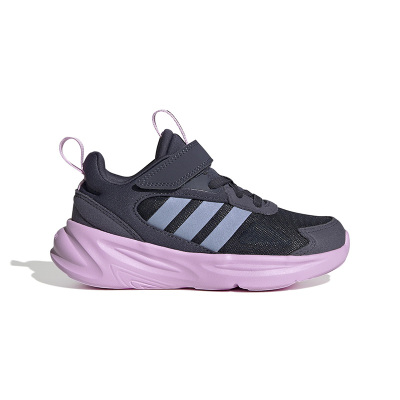 adidas neo Ozelle K 低帮透气跑步鞋 儿童 蓝紫 GW1562