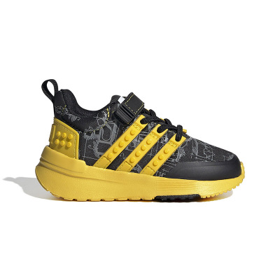 TD婴童Lego x adidas Racer Tr 舒适耐磨跑步鞋 黑黄 GW1875