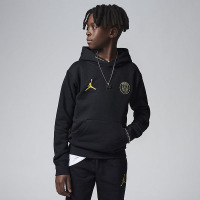 耐克Jordan 童装 Logo字母印花连帽运动卫衣 男童 黑色 FJ6006-010