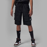 耐克Jordan 童装 纯色口袋工装机能休闲短裤 男童 黑色 FQ0659-010