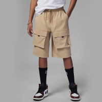耐克Jordan 童装 纯色口袋工装机能休闲短裤 男童 沙漠黄 FQ0659-277