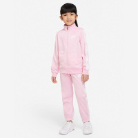 Nike 童装 Logo刺绣休闲宽松套装 女童 粉色 DC8598-654