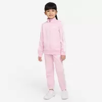 Nike 童装 Logo刺绣休闲宽松套装 女童 粉色 DC8598-654