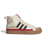 adidas neo City Canvas Hi 防滑耐磨轻便 高帮 板鞋 男女同款 黑白 HQ4628