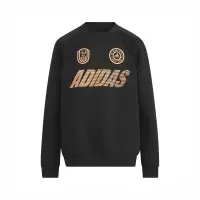 adidas 童装 Jk Sweat 字母Logo印花套头圆领长袖卫衣 男童 黑色 HM5252