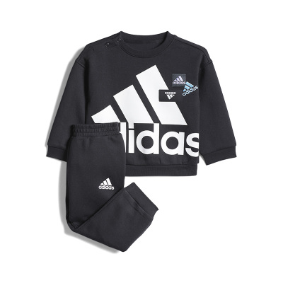 Adidas Adidas阿迪达斯2022年秋新款男女休闲大logo棉卫衣套装 HM5248