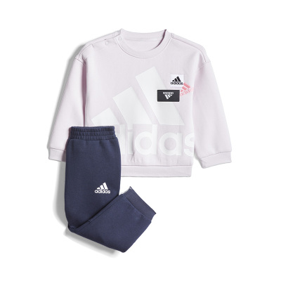 Adidas Adidas阿迪达斯2022年秋新款男女休闲大logo棉卫衣套装 HM5250