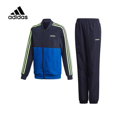 Adidas Adidas阿迪达斯青少年套装 男运动夹克外套休闲小脚长裤 GD6183