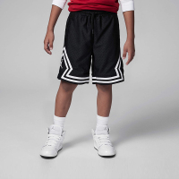 耐克Jordan 童装 Logo印花网眼布篮球短裤 男童 黑色 DV0425-010