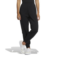 adidas neo 纯色束脚品牌logo印花松紧束脚裤适中运动裤 春夏 女款 黑色 IL4734