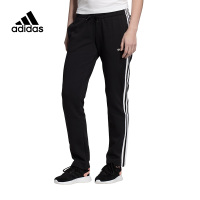 adidas W E 3S Pant Fl 加绒保暖针织运动裤 女款 黑色 DP2376