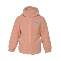 Nike 童装 纯色Logo贴标连帽夹克外套 女童 粉色 FB9166-800