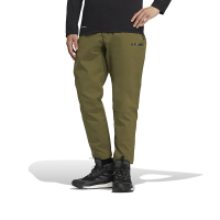 adidas Brushed Pants 品牌Logo印花直筒运动裤 男款 军绿色 HM9720