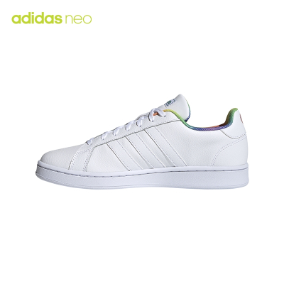 adidas neo Grand Court 白彩虹 运动休闲鞋 H01055