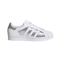 adidas originals Superstar 女款 白灰银 FX6048