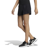 adidas neo 运动纯色健身短裤裙 女款 黑色 HF7320