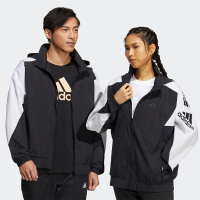 adidas originals 运动夹克外套 情侣款 黑色 520送男友生日礼物 HE7428