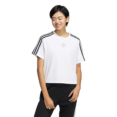 Adidas阿迪达斯NEO短袖女装2022夏季新款训练休闲运动T恤 HF7284