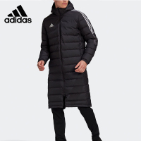 adidas Tiro21 L Down 足球运动连帽保暖羽绒服外套 男款 黑色 GM5245