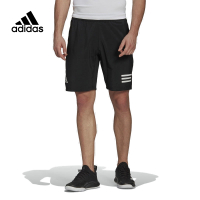 adidas Club 3str Short 网球运动梭织短裤 男款 黑色 GL5411