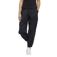 adidas originals Ryv Pants 拼接工装袋梭织束脚运动裤 女款 黑色 H39028