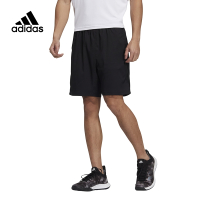 adidas Ts Short 网球休闲运动透气短裤 男款 黑色 H35940