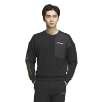 adidas CNY新年款 Logo印花圆领长袖套头卫衣 男款 黑色 IP9947