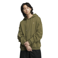 adidas originals Ww Hoody纯色刺绣小Logo连帽长袖卫衣 男款 绿色 IC8156