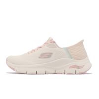 Skechers斯凯奇女鞋新款闪穿科技缓震轻便一脚蹬休闲运动鞋149568-OFPK